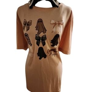 Bella Canvas Halloween Bow Top- Collar Not Included